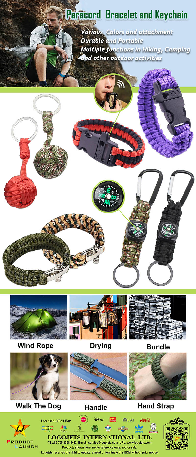 Paracord Bracelet and Keychain